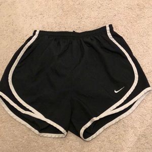 Black and White Nike Tempo Shorts Size XS